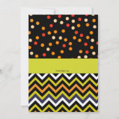 Helles Mit Augen Halloween-Party Einladung (Rückseite)