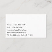 Helles, modernes Autismus-Logo Visitenkarte (Rückseite)