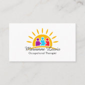 Helles, modernes Autismus-Logo Visitenkarte (Vorderseite)