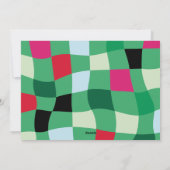 Helles, modernes, buntes Foto Feiertagskarte (Rückseite)