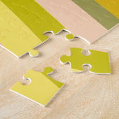 Helles, modernes Citrus Streifen Muster Puzzle (Seite)