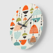 Helles modernes Mittelalter Große Wanduhr (Winkel)