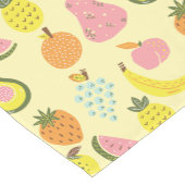 Helles modernes tropisches Fruchtmuster Kurzer Tischläufer (Ecke)