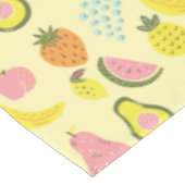 Helles modernes tropisches Fruchtmuster Tischdecke (Schrägansicht)