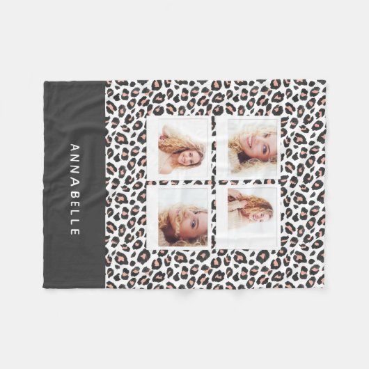 Helles, modernes Vintages Foto Fleecedecke (Vorderseite (Horizontal))