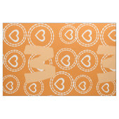 Helles Monogramm- und Herz-Muster Stoff (Fat Quarter (45,7 x 55,9 cm))