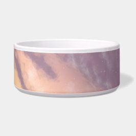 Helles Morning Pastel Sunrise Sky mit Wolken Napf