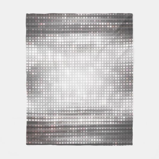 Helles Mosaik: Glossy Gray Abstrakt. Fleecedecke (Vorderseite)