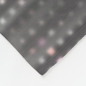 Helles Mosaik: Glossy Gray Abstrakt. Fleecedecke (Ecke)