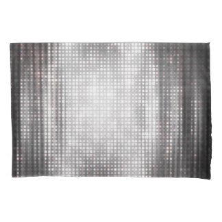 Helles Mosaik: Glossy Gray Abstrakt. Kissenbezug