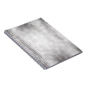 Helles Mosaik: Glossy Gray Abstrakt. Notizblock (Rechte Seite)