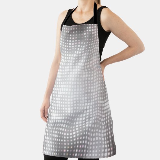 Helles Mosaik: Glossy Gray Abstrakt. Schürze (InSitu)