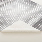 Helles Mosaik: Glossy Gray Abstrakt. Sherpadecke (3/4)