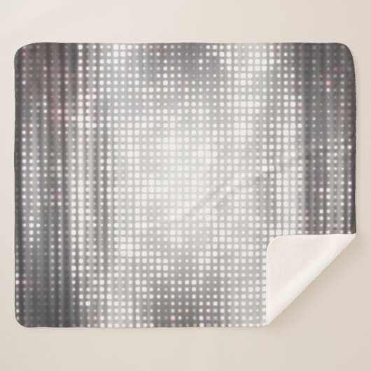 Helles Mosaik: Glossy Gray Abstrakt. Sherpadecke (Vorderseite (Horizontal))