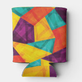 Helles Mosaik Grunge Nahtloses Muster Dosenkühler (Rückseite)