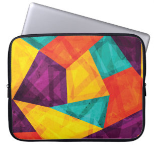 Helles Mosaik Grunge Nahtloses Muster Laptopschutzhülle