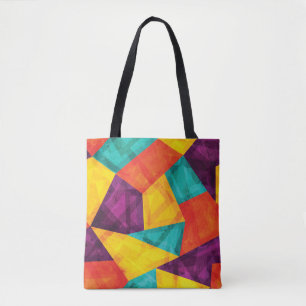 Helles Mosaik Grunge Nahtloses Muster Tasche