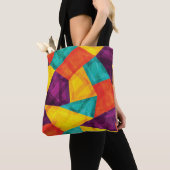 Helles Mosaik Grunge Nahtloses Muster Tasche (Von Nahem)