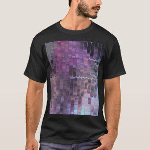 Helles Mosaik: mehrfarbiges, glänzendes Abstrakt. T-Shirt