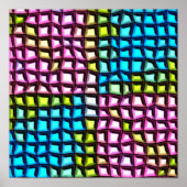 Helles Mosaikmuster Poster (Vorne)