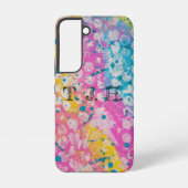 Helles Multicolor Abstract Design Samsung Galaxy Hülle (Rückseite)