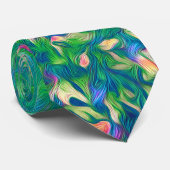 Helles Multicolor-Muster Krawatte (Gerollt)