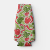 Helles Muster aus frischem Gemüse Flaschenkühler (Vorderseite)