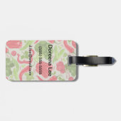 Helles Muster aus frischem Gemüse Gepäckanhänger (Rückseite horizontal)