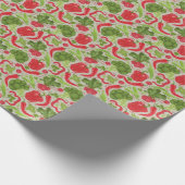 Helles Muster aus frischem Gemüse Geschenkpapier (Ecke)