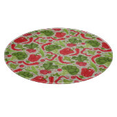 Helles Muster aus frischem Gemüse Schneidebrett (Ecke)