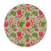 Helles Muster aus frischem Gemüse Schneidebrett (Vorderseite)