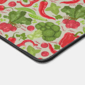 Helles Muster aus frischem Gemüse Schreibtischunterlage (Ecke)