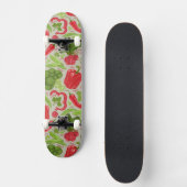 Helles Muster aus frischen Gemüsen Skateboard (Vorderseite)