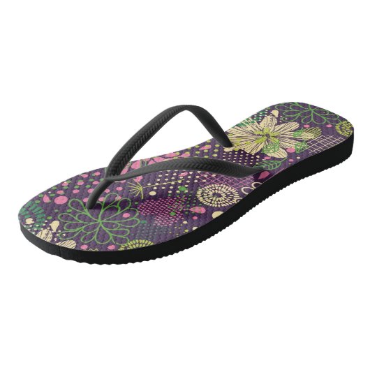 Helles Muster Badesandalen (Schrägansicht)