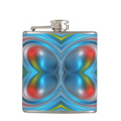 Helles Muster Flachmann (Vorderseite)