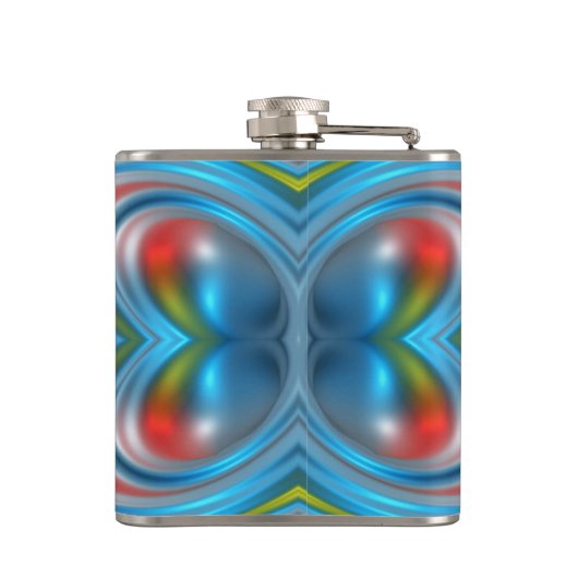 Helles Muster Flachmann (Rückseite)