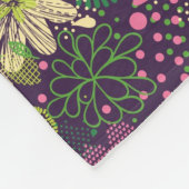 Helles Muster Fleecedecke (Ecke)