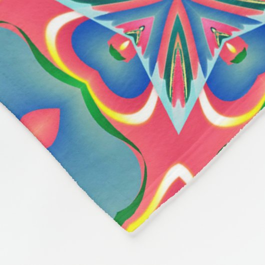 Helles Muster Fleecedecke (Ecke)