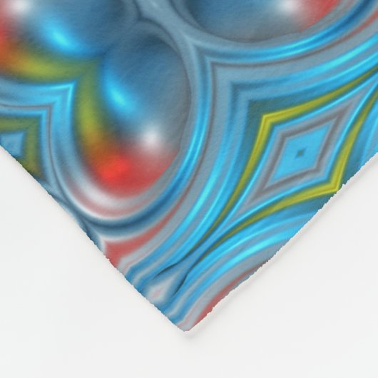 Helles Muster Fleecedecke (Ecke)