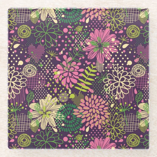 Helles Muster Glasuntersetzer (Vorderseite)