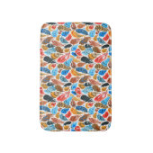 Helles Muster mit Vogelfedern Badematte (Vorderseite Vertikal)