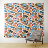 Helles Muster mit Vogelfedern Wandteppich (Beispiel (Horizontal))