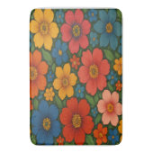 Helles Muster nahtloser Wildblume Badematte (Vorderseite Vertikal)