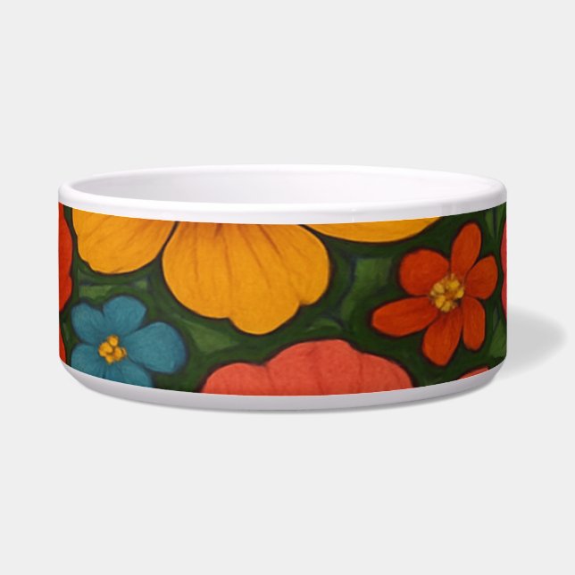 Helles Muster nahtloser Wildblume Napf (Vorderseite)