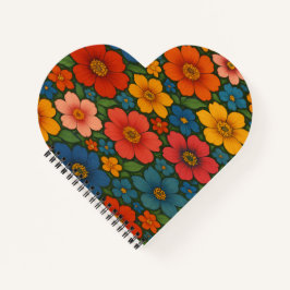 Helles Muster nahtloser Wildblume Notizblock