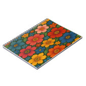 Helles Muster nahtloser Wildblume Notizblock (Linke Seite)