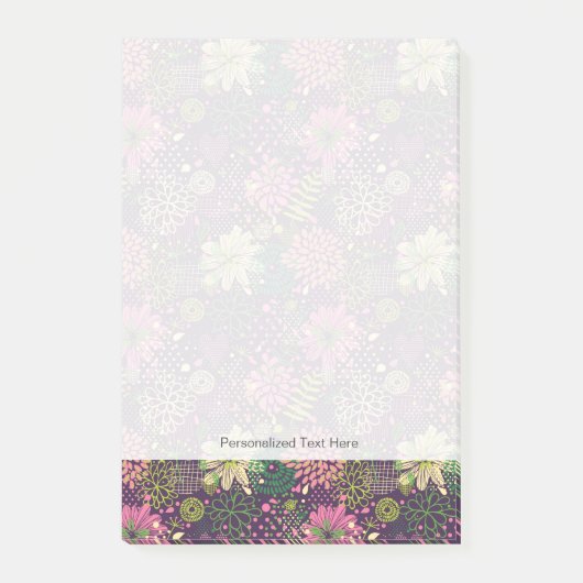 Helles Muster Post-it Klebezettel (Vorderseite)