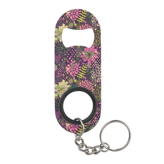 Helles Muster Schlüsselbund Flaschenöffner (Rückseite)