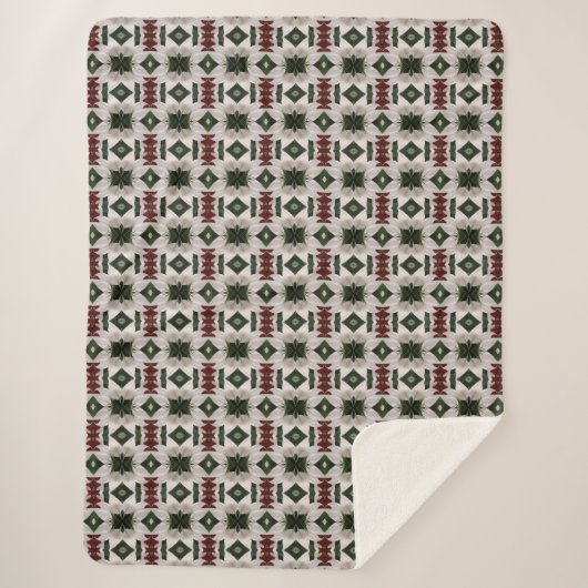 Helles Muster Sherpadecke (Vorderseite)