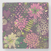 Helles Muster Steinuntersetzer (Vorderseite)